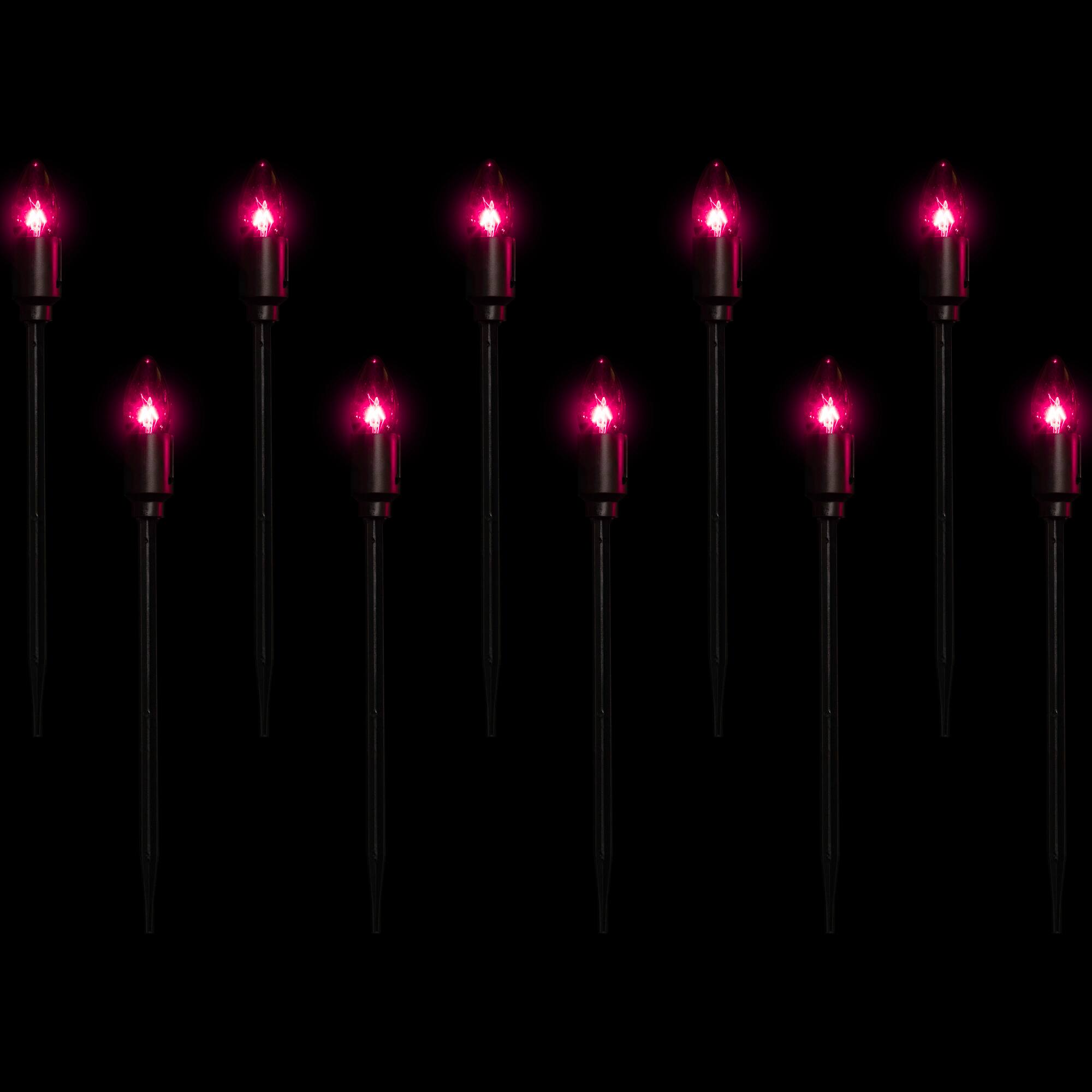 10ct. Purple C9 Bulb Halloween Pathway Markers